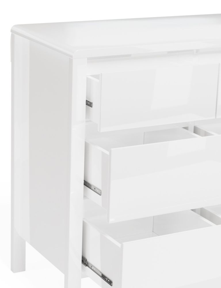 Loxton Gloss 6 Drawer Chest 5 of 8