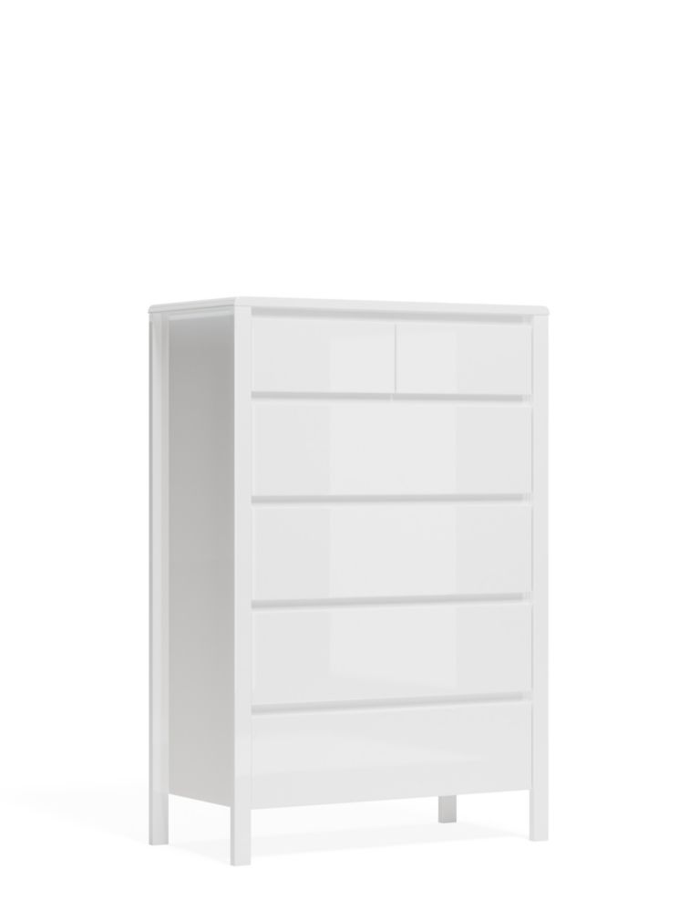 Loxton Gloss 6 Drawer Chest 3 of 8