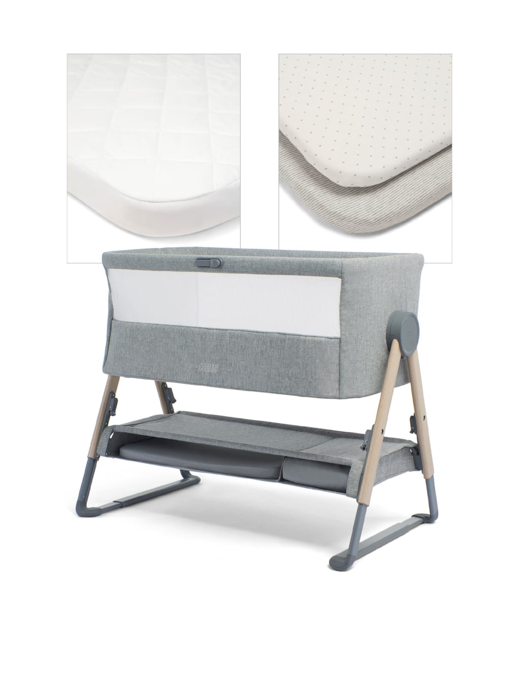 Lua Bedside Crib Bundle Mamas & Papas M&S