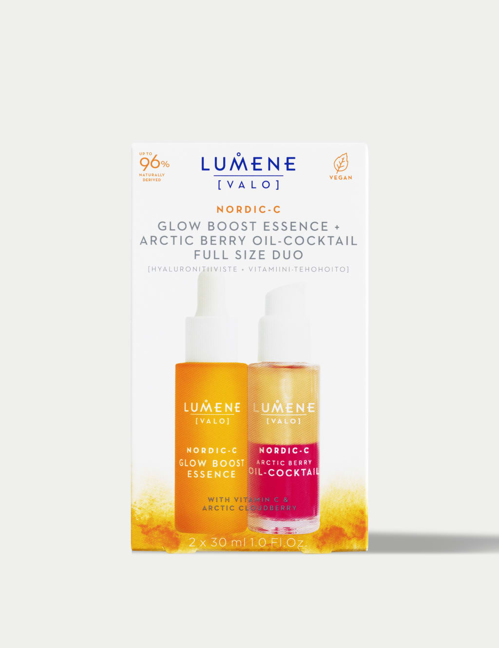 Lumene Nordic-C [VALO] Glow Boost Essence & Arctic Berry Oil-Cocktail ...
