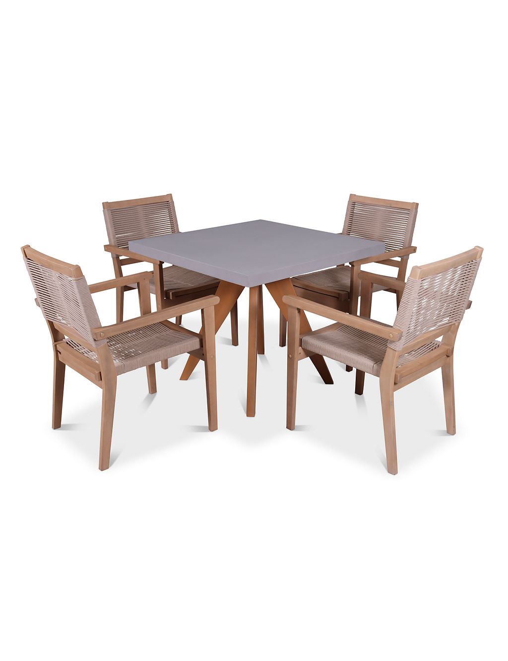 Luna 4 Seater Garden Table & Chairs 5 of 5