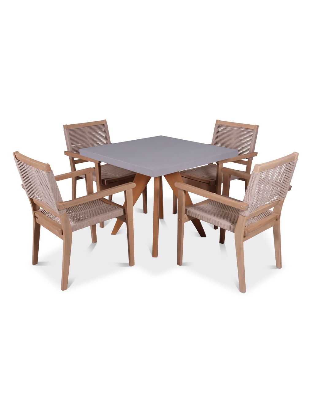 Luna 4 Seater Garden Table & Chairs 5 of 6