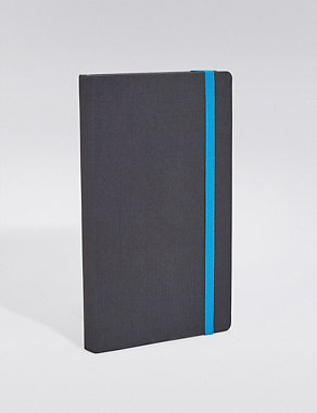 Luna Black & Blue Hardcover A5 Notebook Image 2 of 3