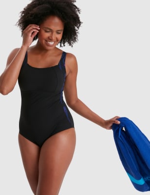 Speedo sculpture lunalustre swimsuit shop deep indigo