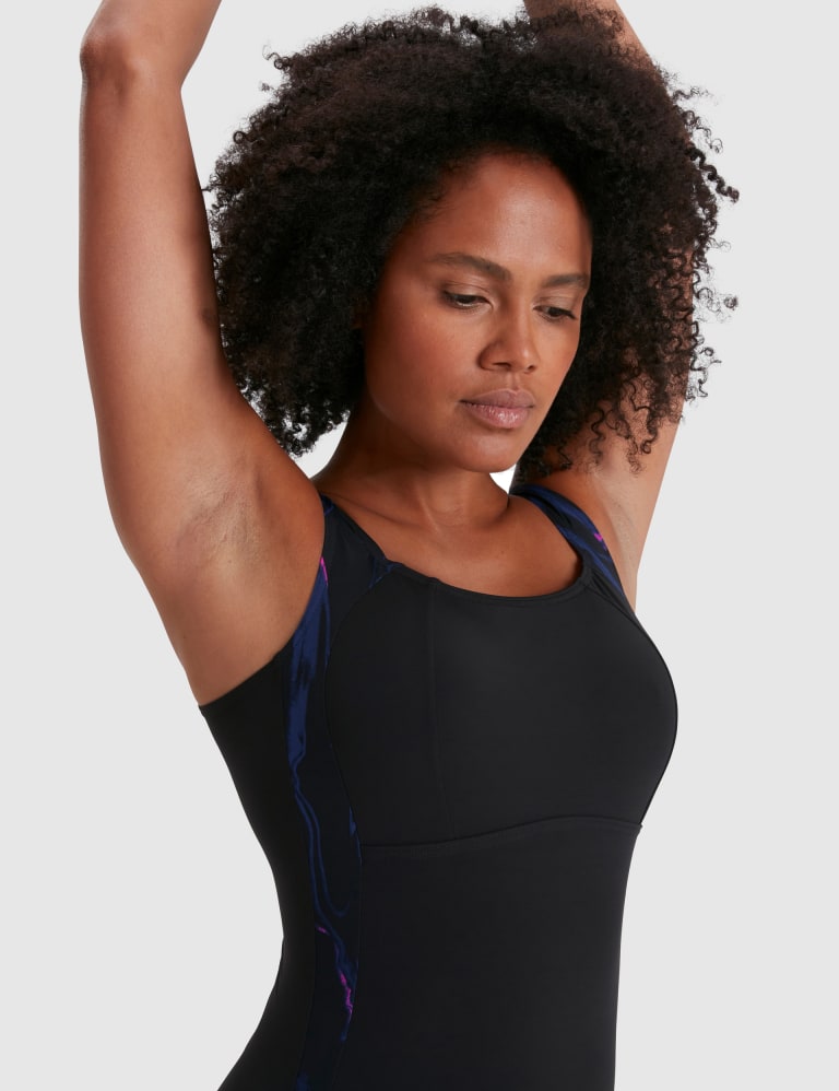 Speedo sculpture lunalustre swimsuit deep indigo new arrivals