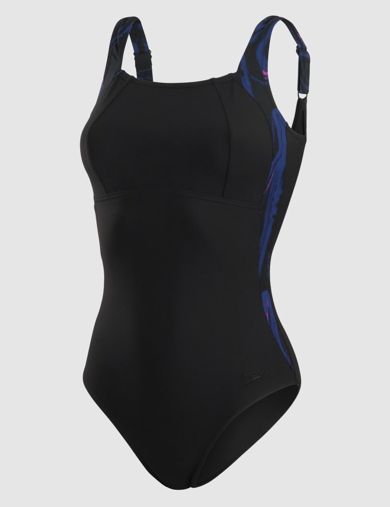 Speedo sculpture lunalustre swimsuit deep indigo sale