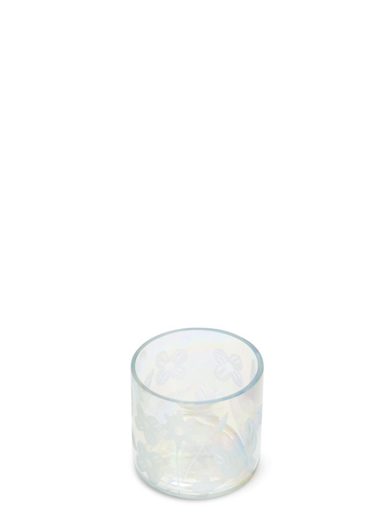 Lustre Etched Glass Tea Light Holder 2 of 4