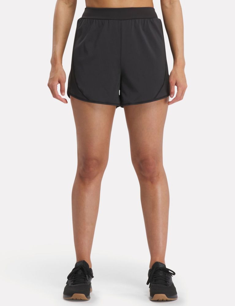 Lux Woven High Waisted Gym Shorts 1 of 5