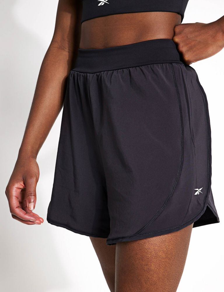 Lux Woven High Waisted Gym Shorts 3 of 5