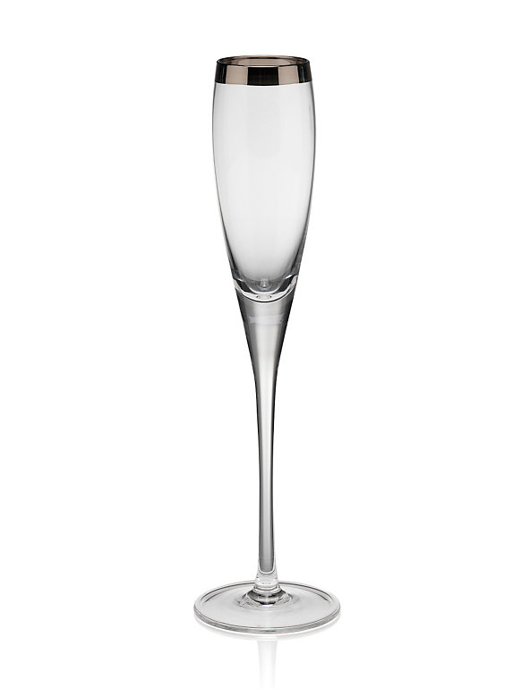 Luxe Banded Champagne Glass Image 1 of 2