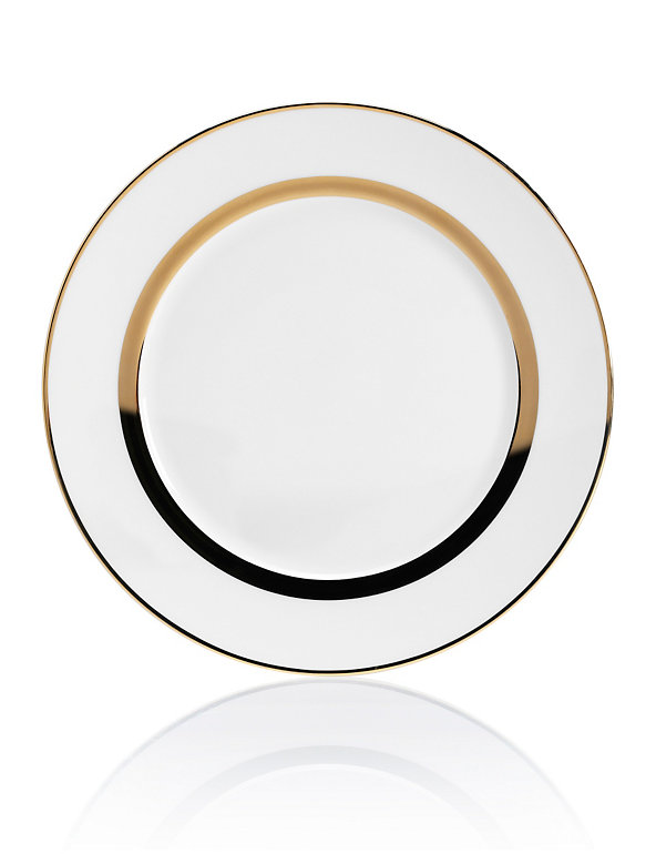 Luxe Banded Dinner Plate Image 1 of 2