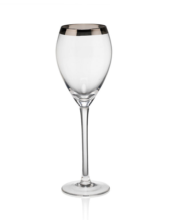 Luxe Banded Wine Glass Image 1 of 2