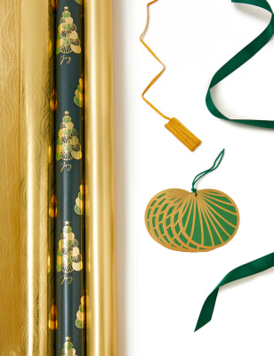 Luxe Christmas Wrapping Paper Pack 4.5m M&S