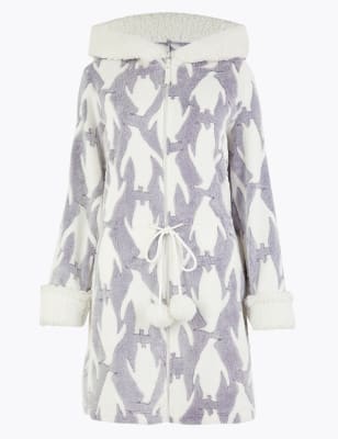 boys penguin dressing gown
