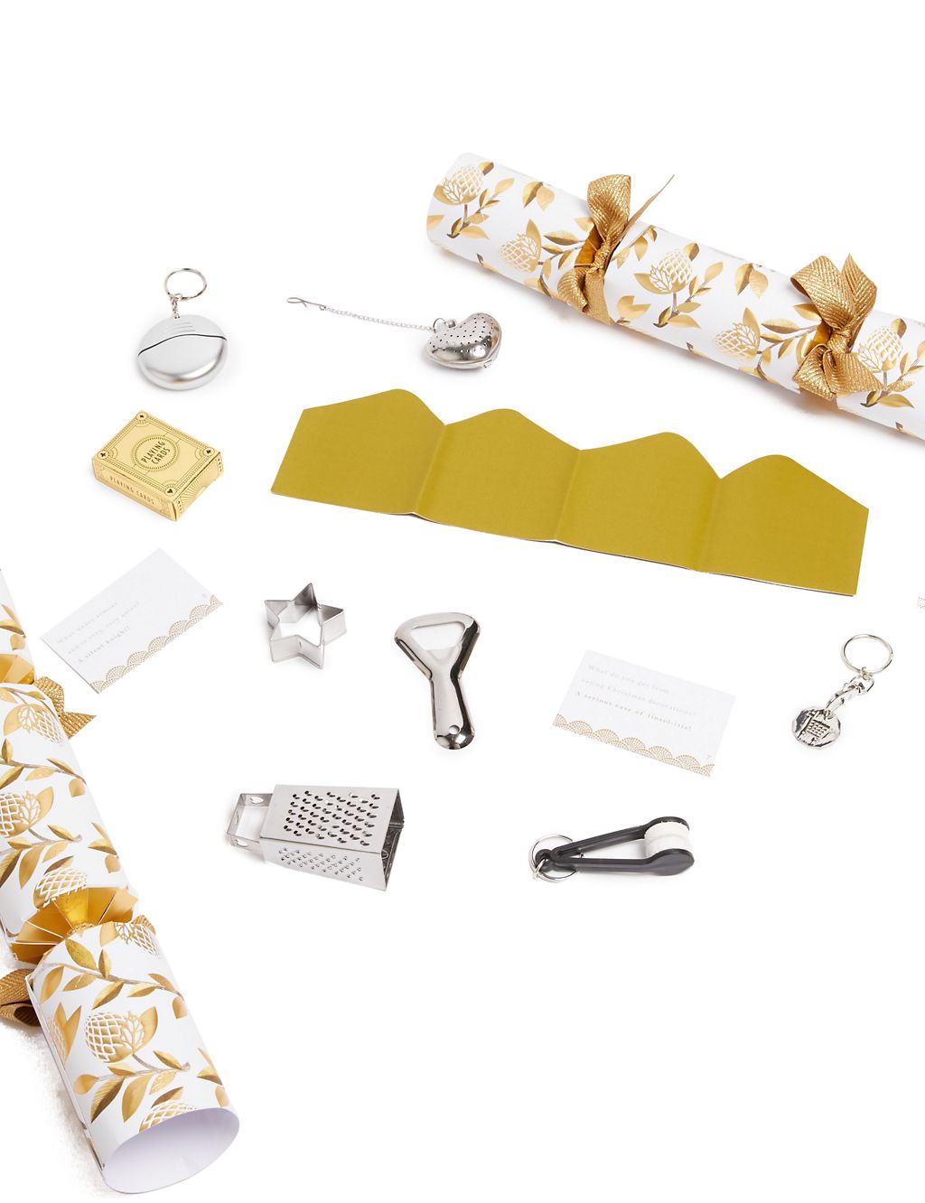 Luxury Acorn Print Christmas Crackers - Pack of 8 in 1 Design 1 of 4