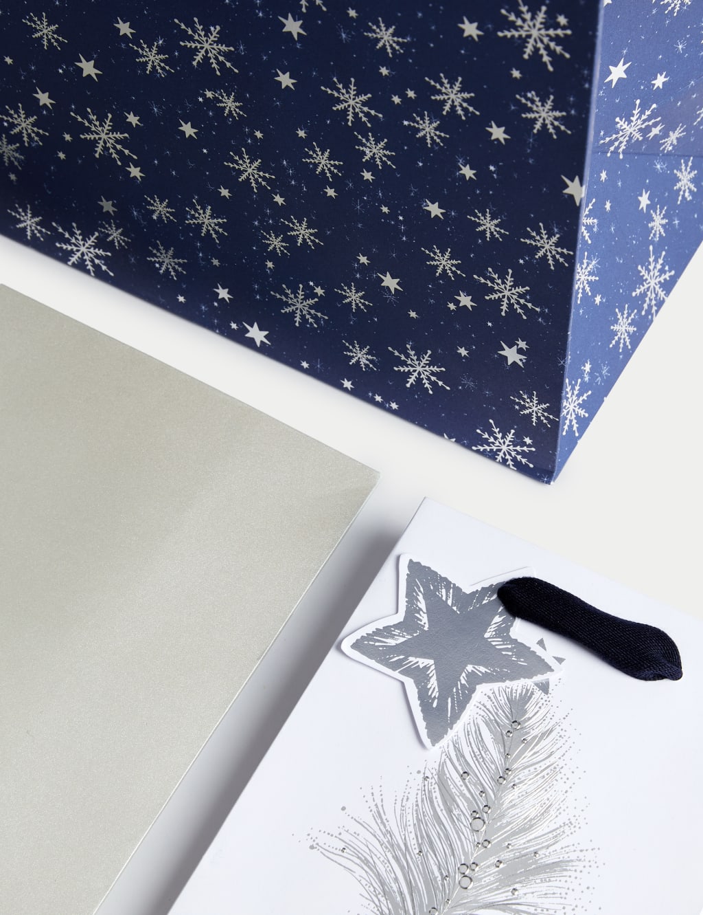 Navy christmas gift bags deals