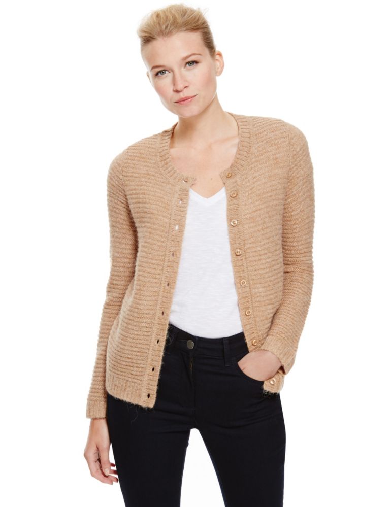 Luxury Bomber Cardigan with Mohair 1 of 3