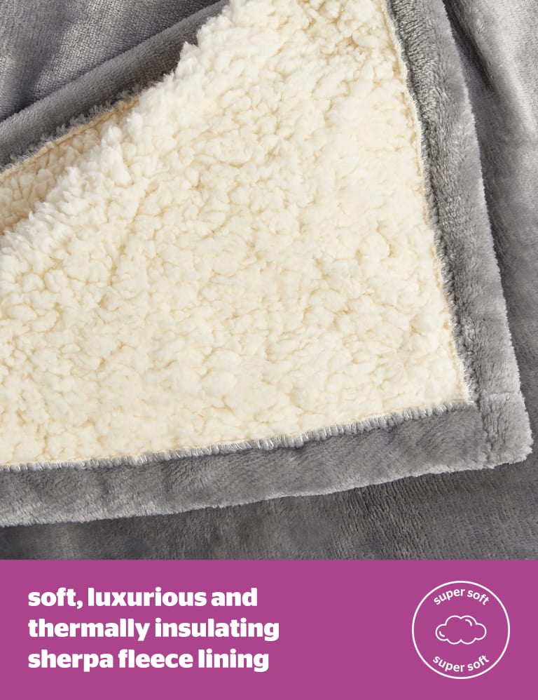 Luxury Borg Fleece Heated Throw Silentnight M S