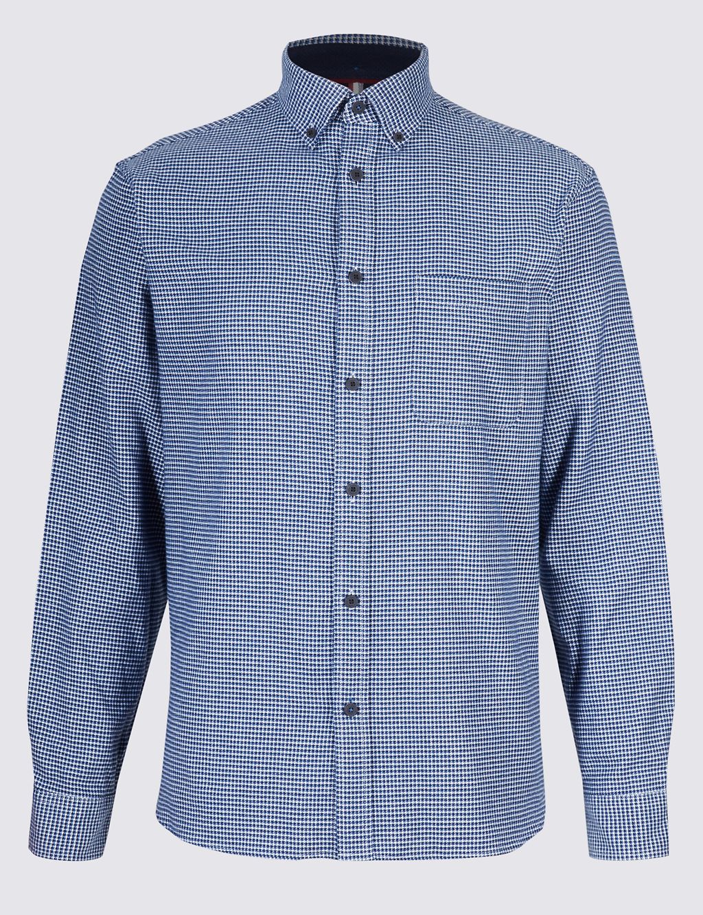 Luxury Brushed Cotton Checked Shirt 1 of 5