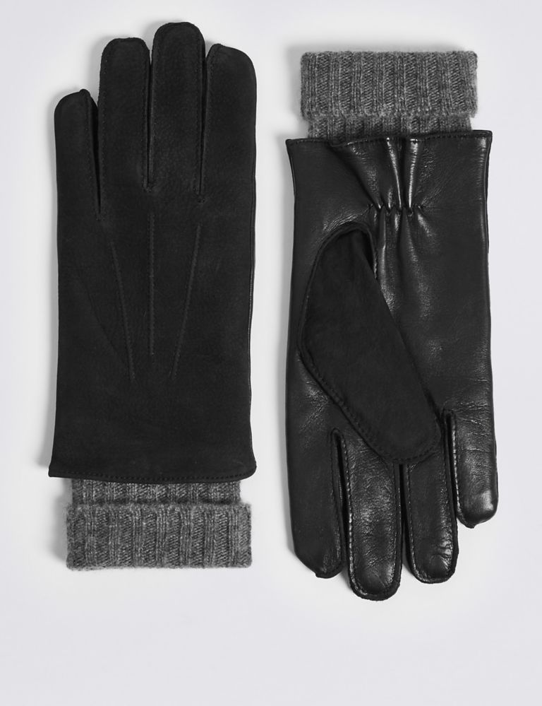 Luxury Cashmere Lined Leather Gloves 1 of 1