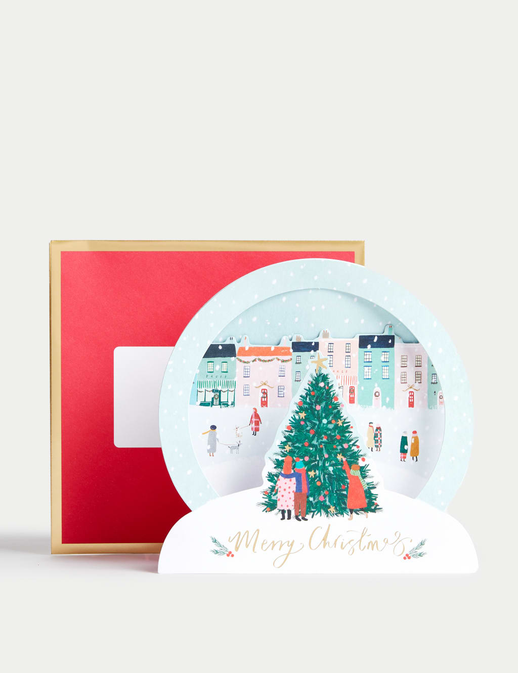 Luxury Charity Christmas Cards 3D Snow Globe Design M&S