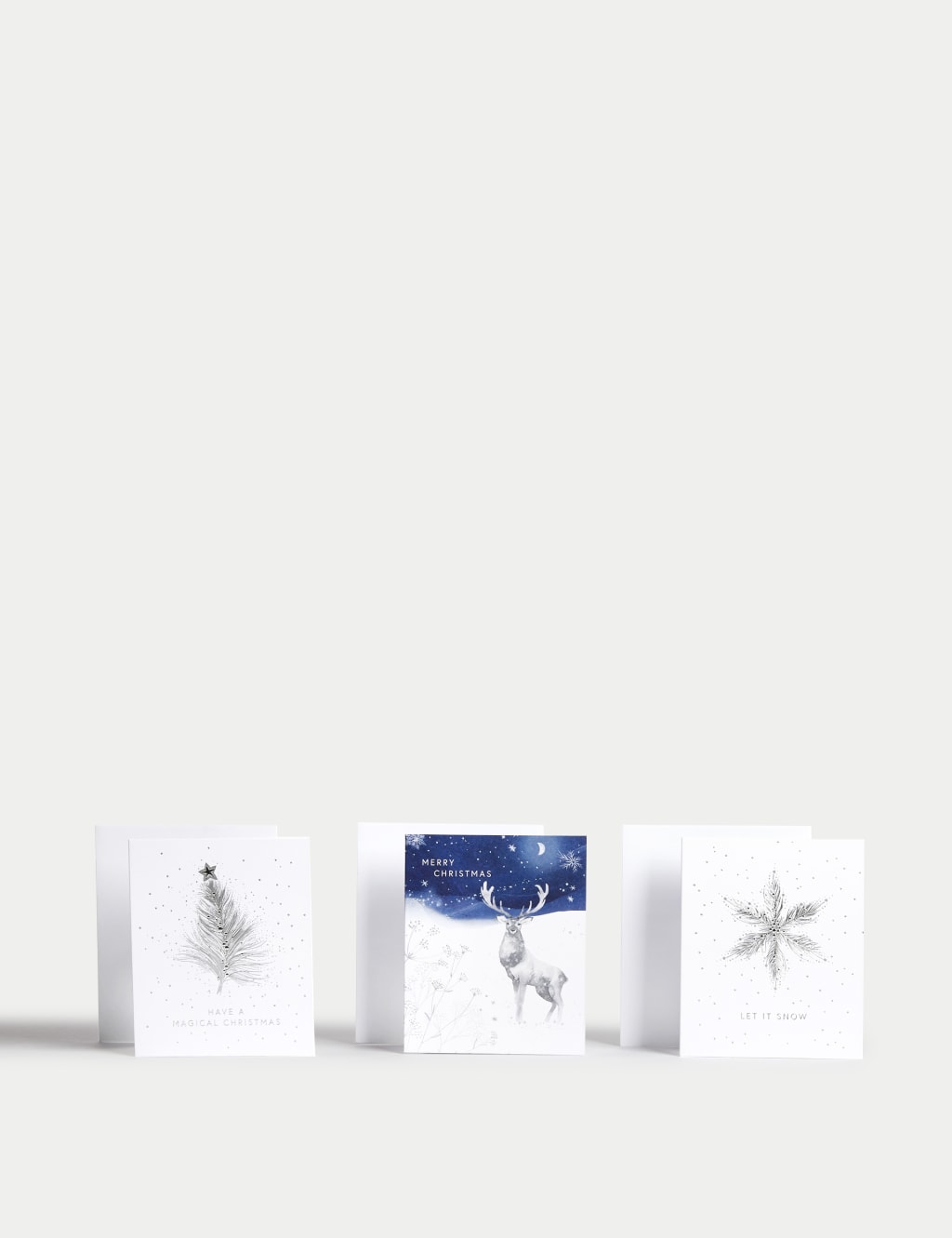 Luxury Charity Christmas Cards Silver Designs M&S