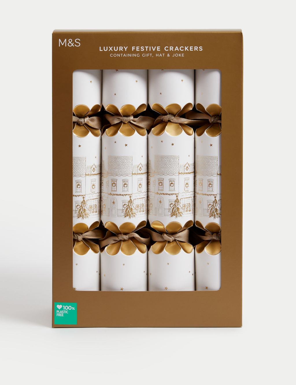 Luxury Christmas Crackers -  Gold Design 3 of 4