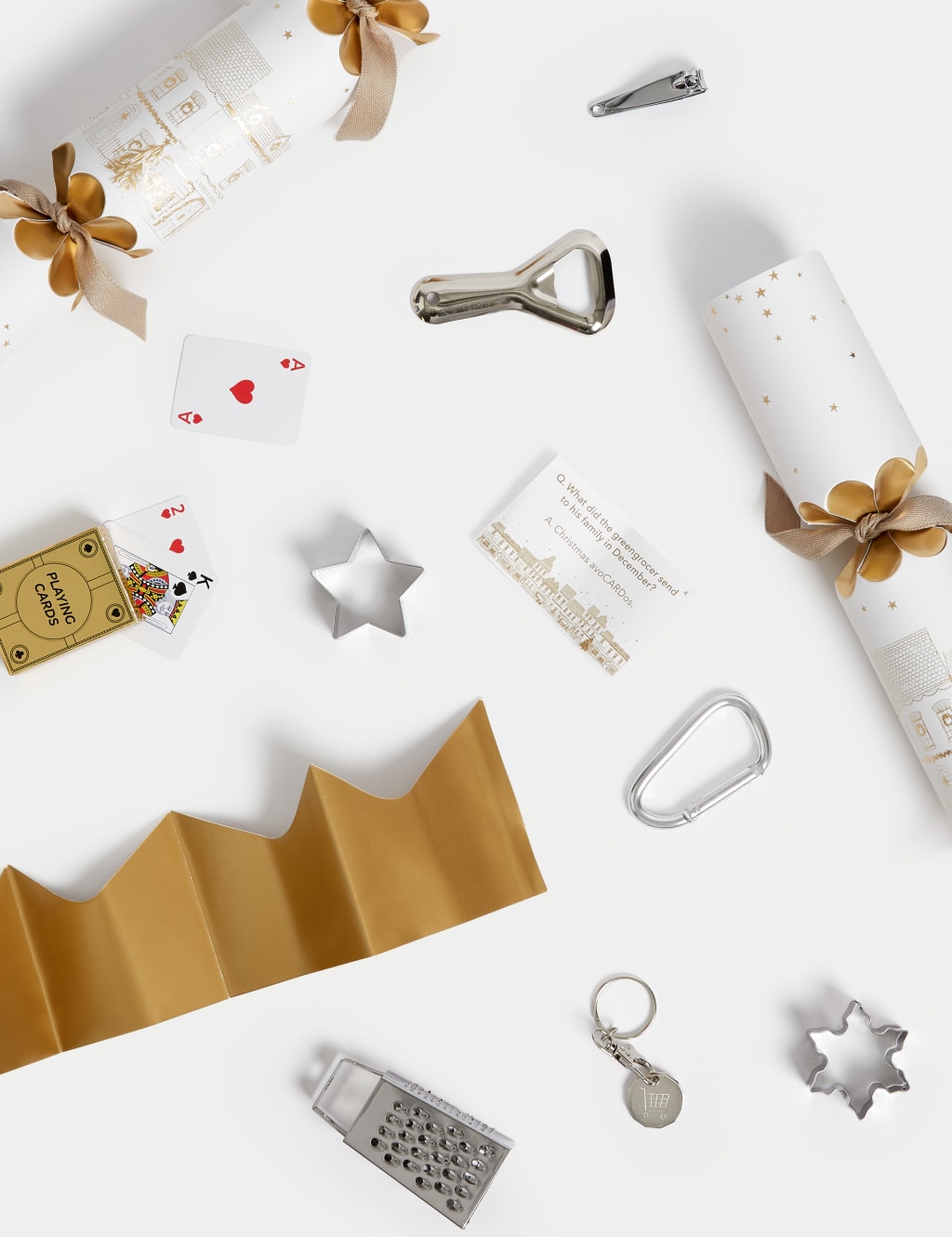Luxury Christmas Crackers Gold Design M&S