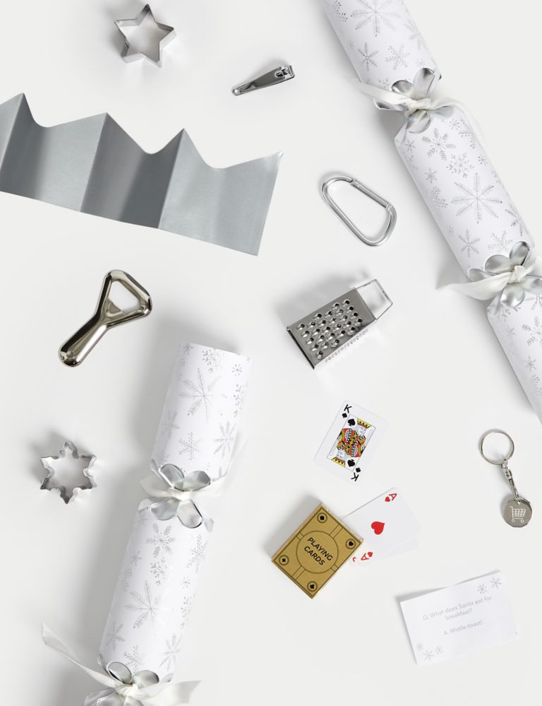 Luxury Christmas Crackers - Silver Design 2 of 4