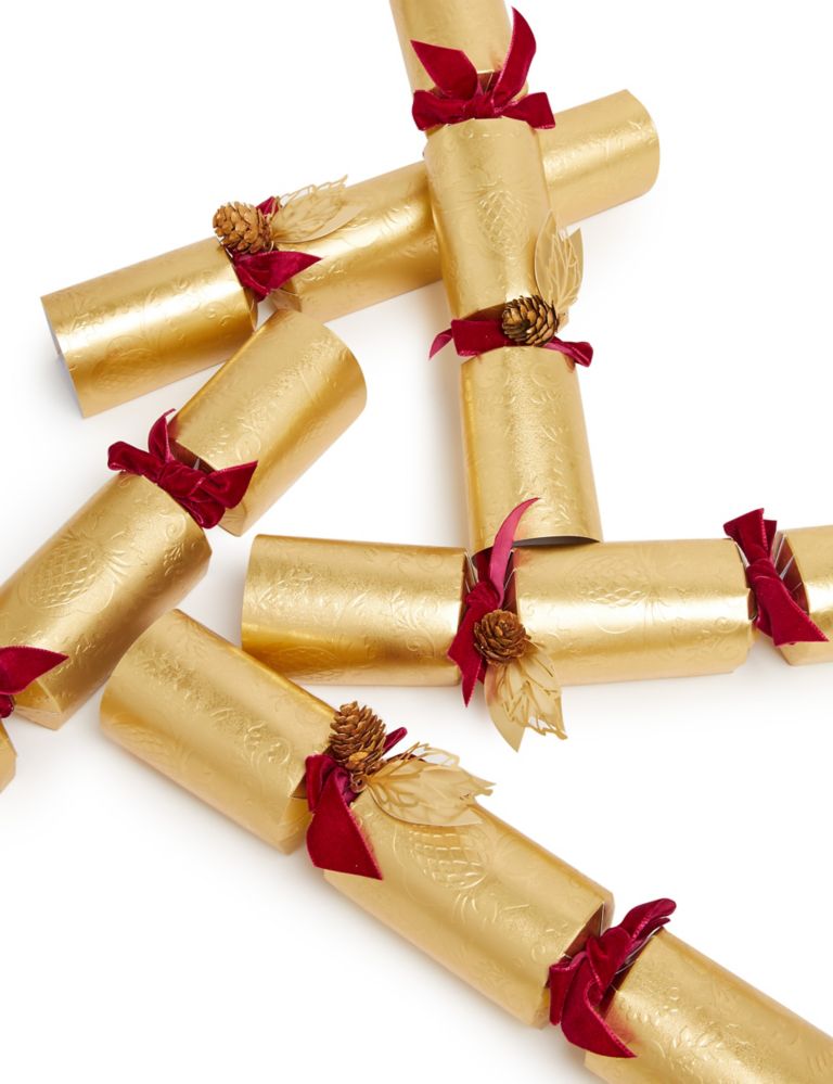 Luxury Connoisseur Christmas Crackers with Place Cards - Pack of 6 in 1 Design 3 of 4