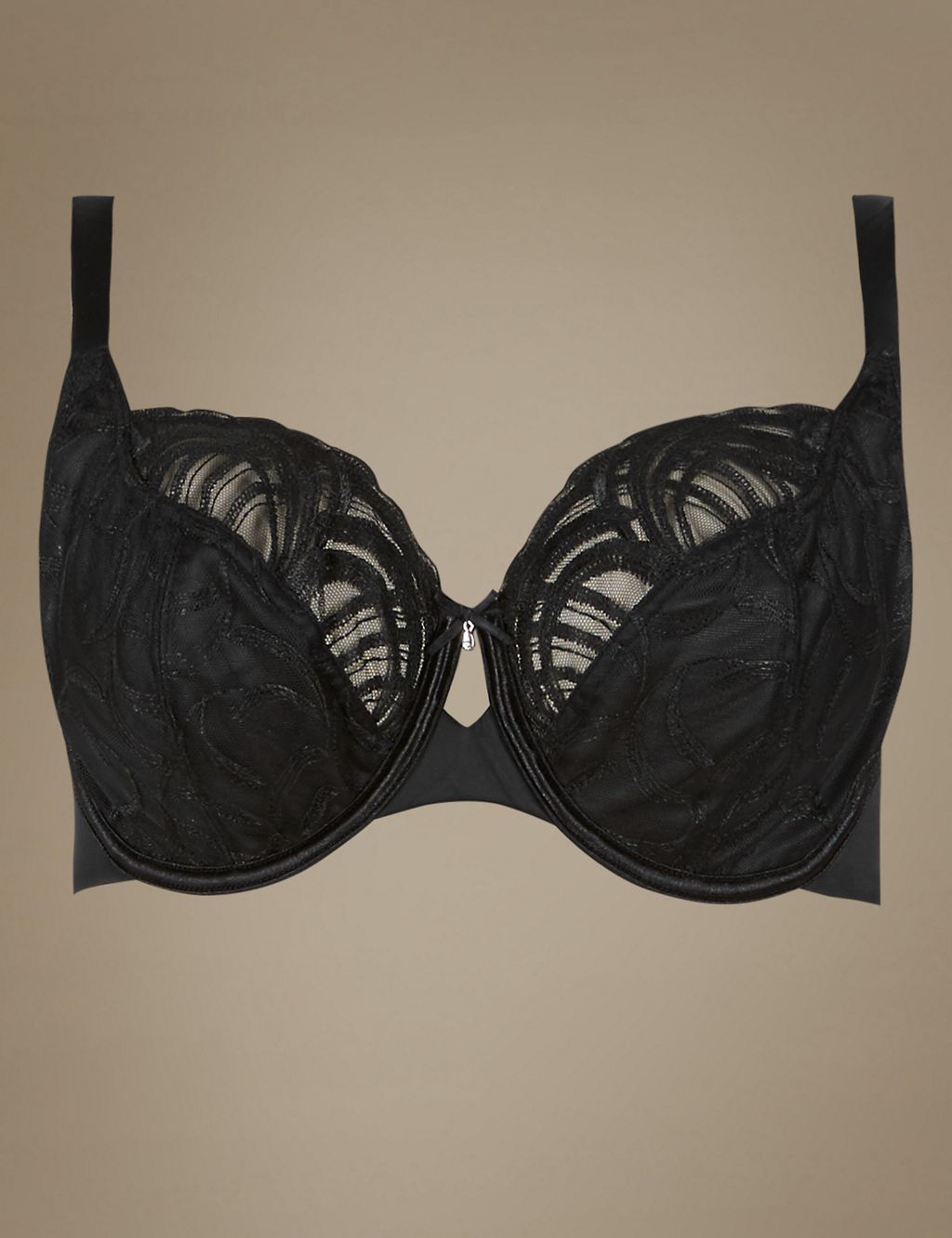 Luxury Embroidered Non-Padded Wired Full Cup Bra DD-H 1 of 5