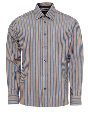 Luxury Fine Cotton Striped Shirt Image 2 of 5