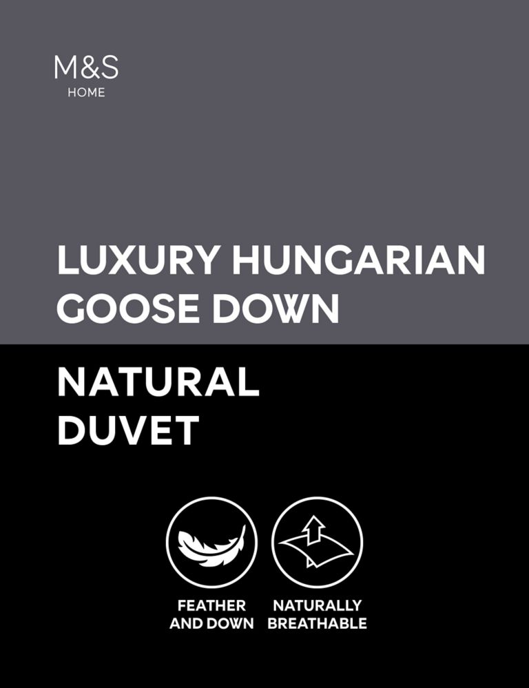 Luxury Hungarian Goose Down 10.5 Tog Duvet 1 of 6