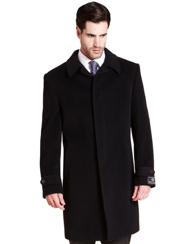 Luxury Italian Wool Coat with Cashmere 1 of 6