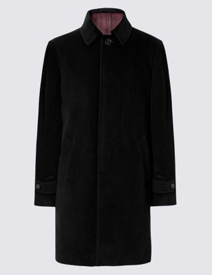 Luxury Italian Wool Overcoat with Cashmere | M&S Collection Luxury | M&S