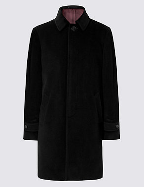 Luxury Italian Wool Overcoat with Cashmere Image 2 of 8