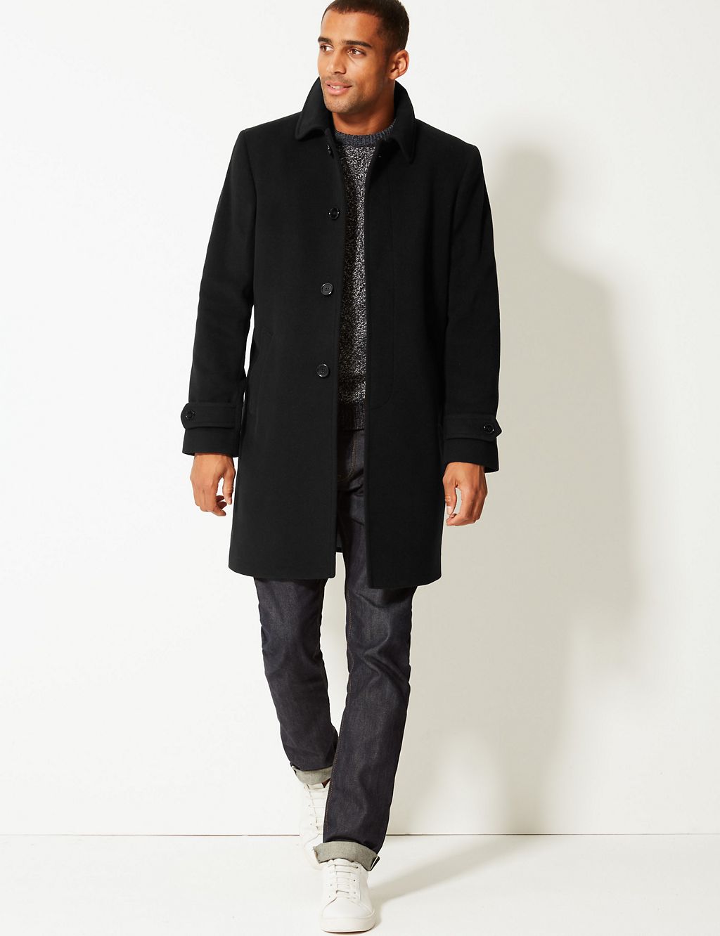 Luxury Italian Wool Overcoat with Cashmere 7 of 8