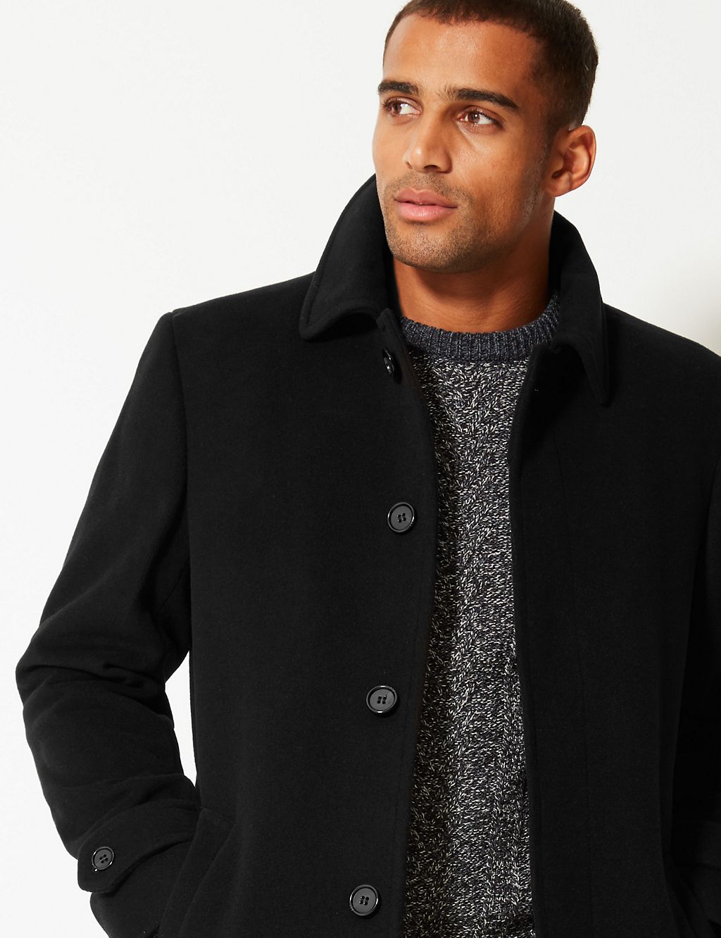 Luxury Italian Wool Overcoat with Cashmere 8 of 8