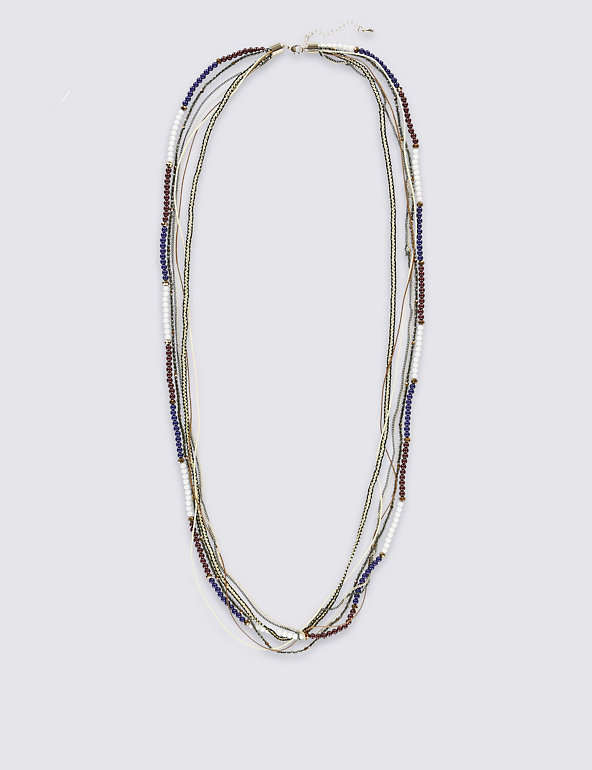 Luxury Layered Bead Necklace Image 1 of 2