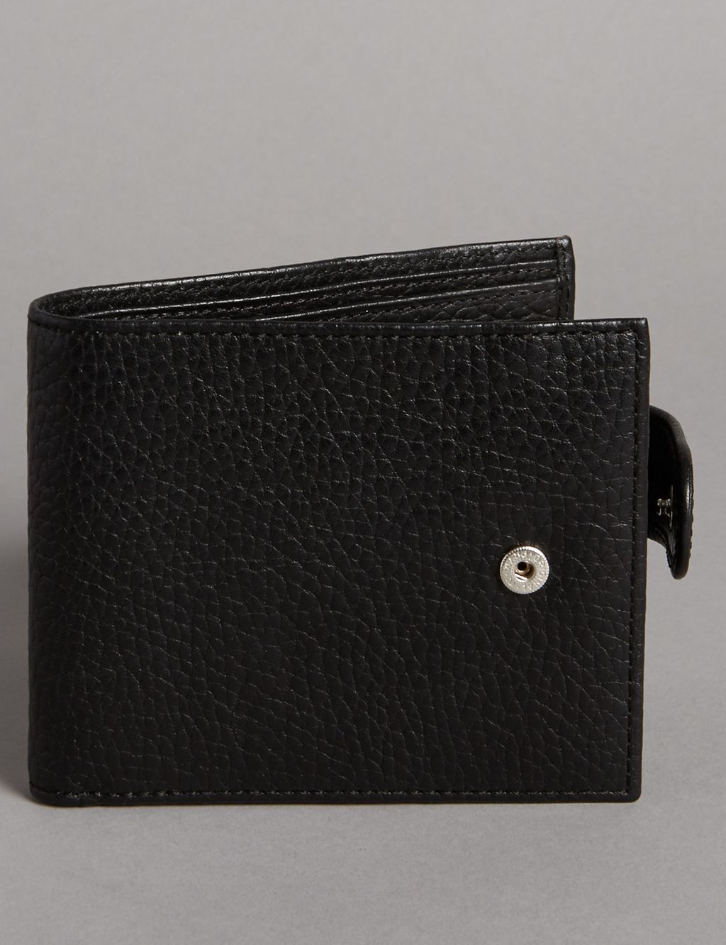 Luxury Leather Coin ID Tab Wallet with Datashield 1 of 4
