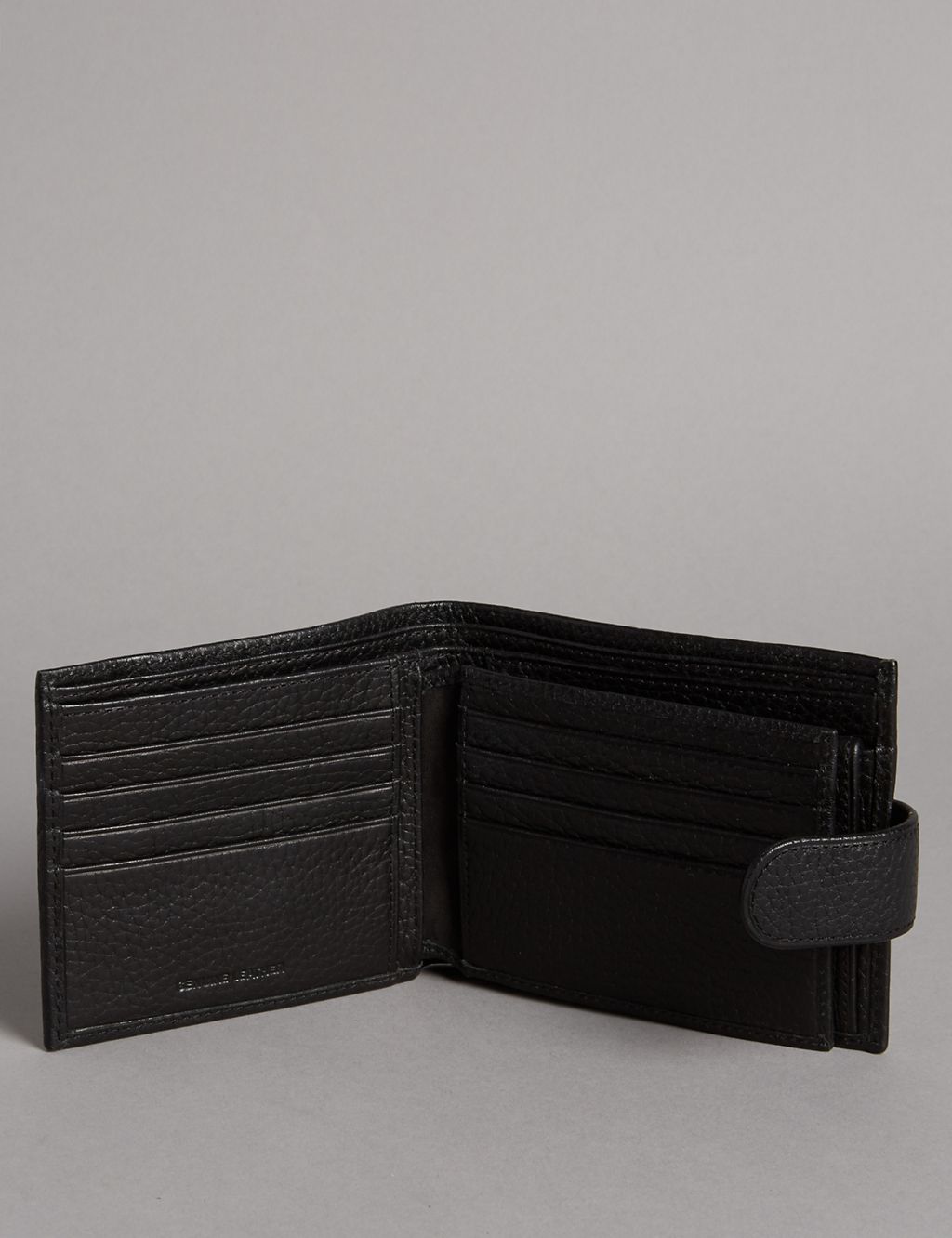 Luxury Leather Coin ID Tab Wallet with Datashield 2 of 4