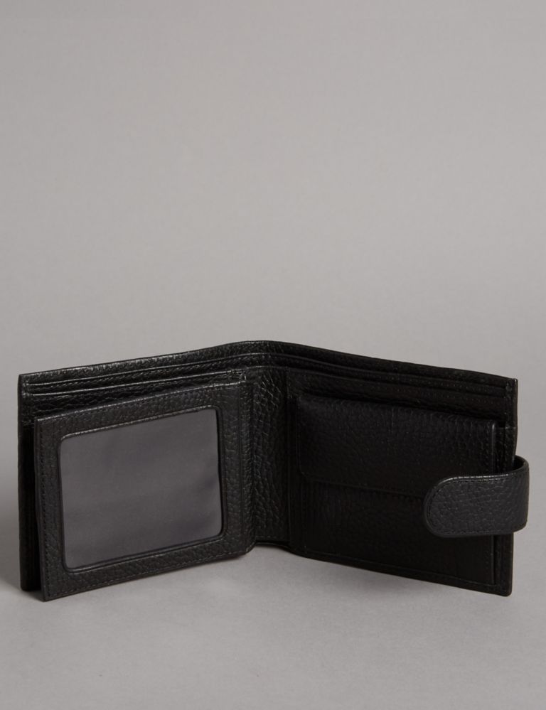 Luxury Leather Coin ID Tab Wallet with Datashield 4 of 4