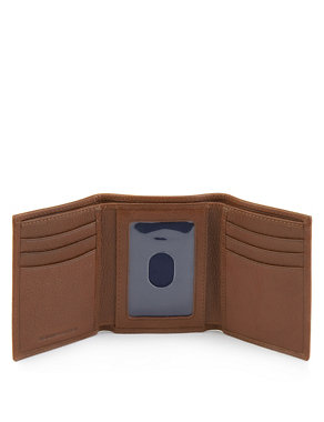 Luxury Leather Trifold Wallet with Datashield Image 2 of 3