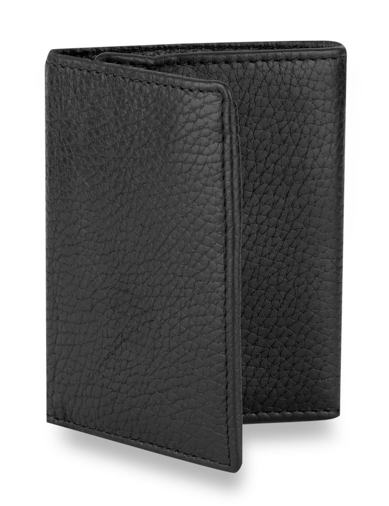 Luxury Leather Trifold Wallet with Datashield 1 of 2