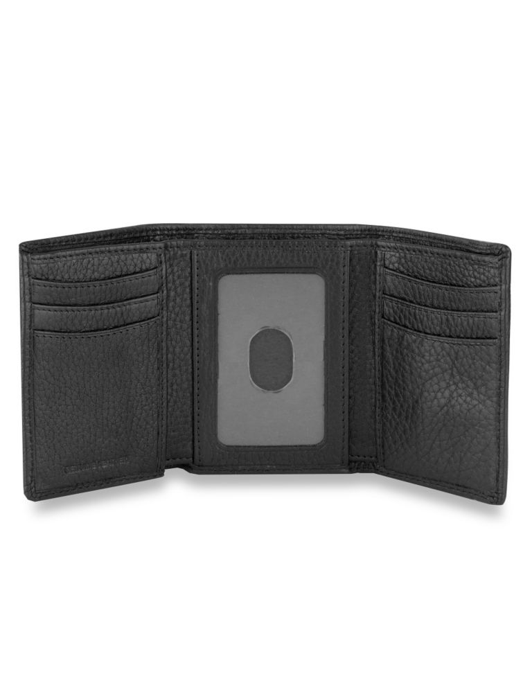 Luxury Leather Trifold Wallet with Datashield 2 of 2