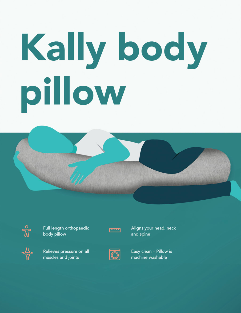 Luxury Medium Body Pillow KALLY SLEEP M&S