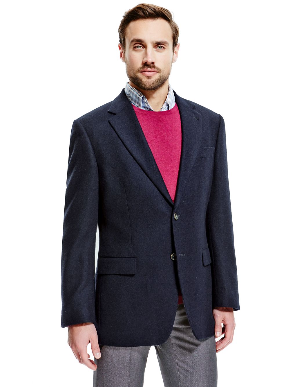 Luxury Pure Cashmere 2 Button Jacket 3 of 6