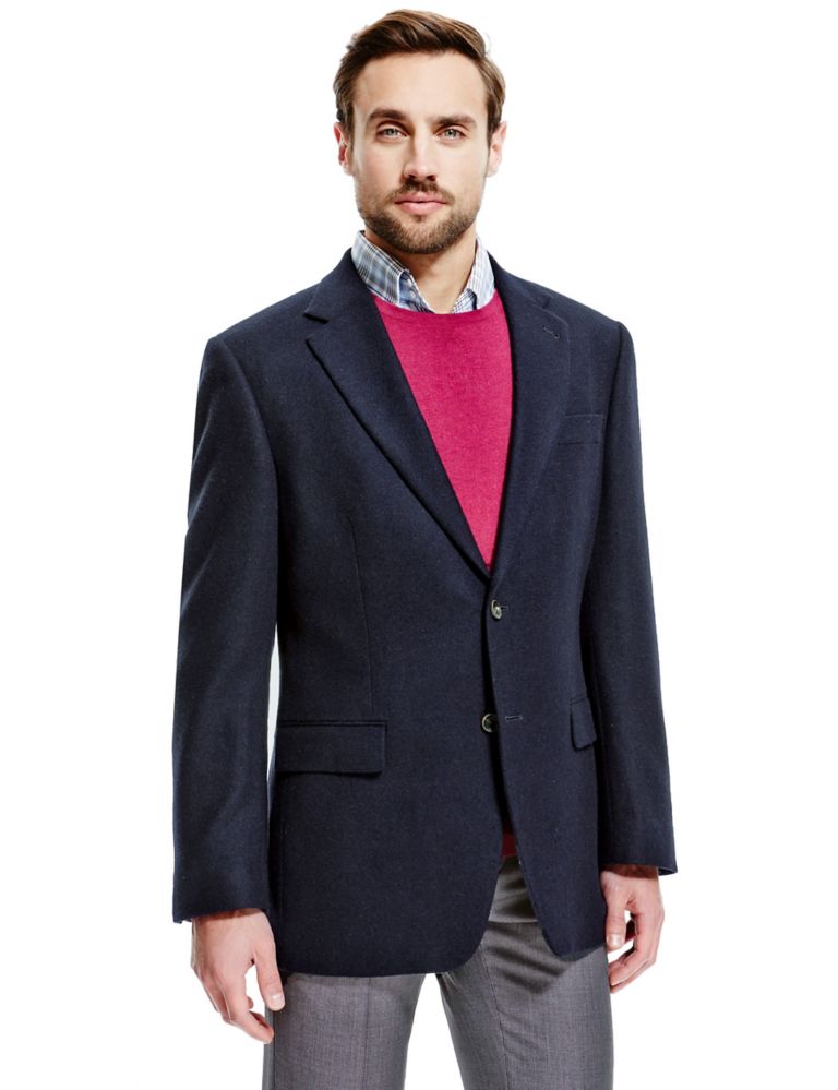 Luxury Pure Cashmere 2 Button Jacket 1 of 6