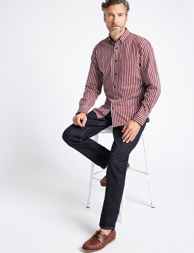 Luxury Pure Cotton Striped Shirt 3 of 5