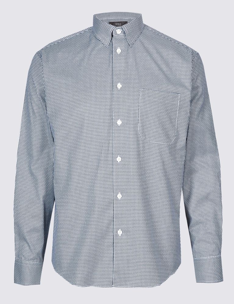 Luxury Pure Cotton Textured Shirt 2 of 2